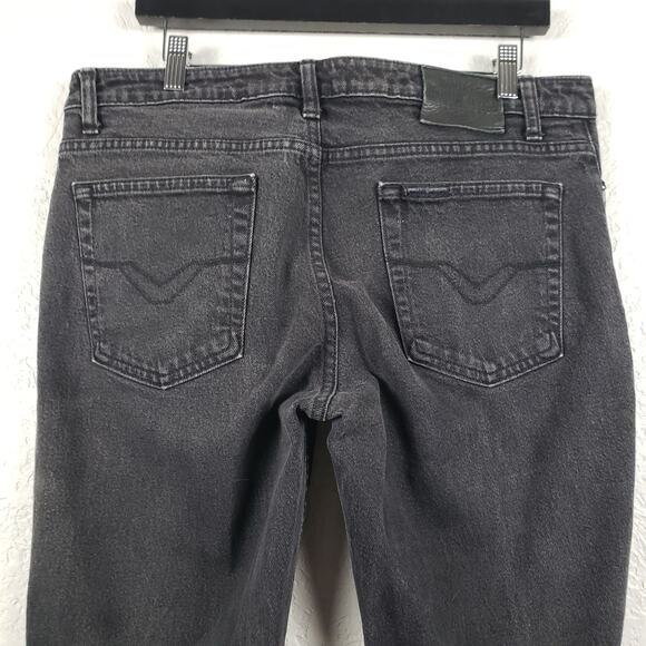 Harley Davidson Vintage Boot Cut Jeans Denim Black Casual Y2K Classic Moto - 14 - Picture 6 of 8